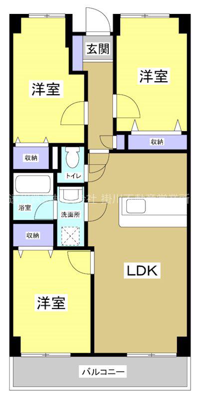 ルイボステーI(3LDK/1階)の間取り写真