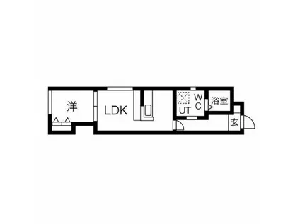 LEGIOIE名駅2(1DK/2階)の間取り写真