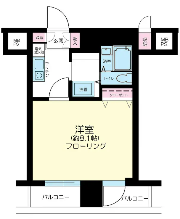 シティハイツ新小岩 8階階 間取り