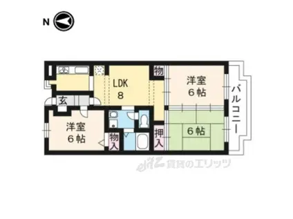 グランシャリオ(3LDK/1階)の間取り写真