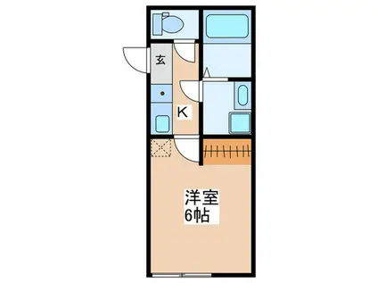 立石8丁目(1K/3階)の間取り写真