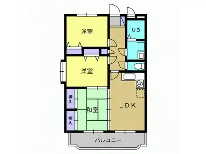 グランディール・Y(3LDK/3階)の間取り写真