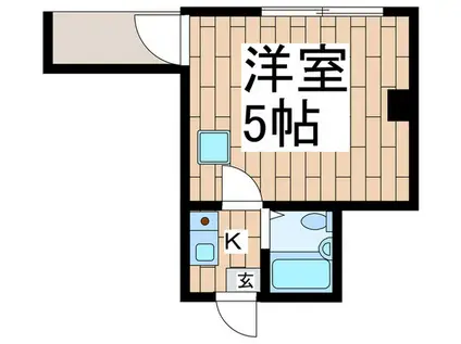 プラザ北越谷(1K/2階)の間取り写真