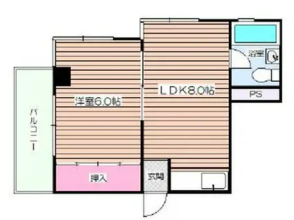 EPOCH岡崎(1LDK/3階)の間取り写真