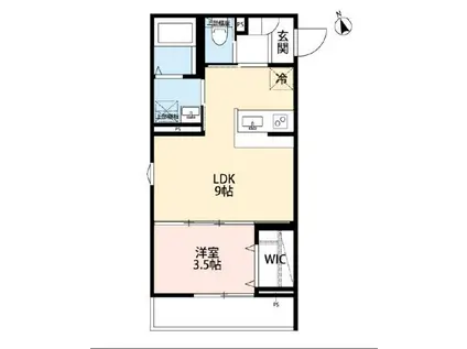 ROBOT HOME 部II(1LDK/3階)の間取り写真