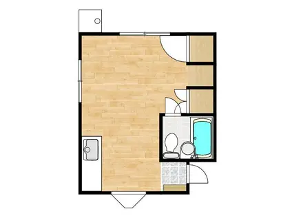 ルピナス江ノ宮(ワンルーム/2階)の間取り写真