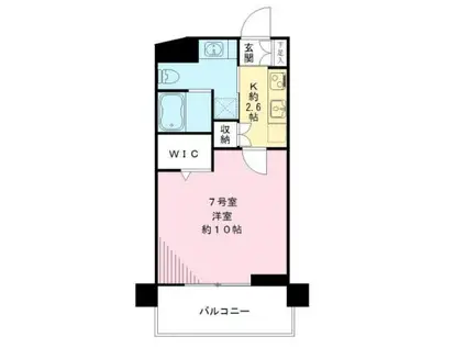 WIN BELL仙川-ウィンベル仙川-(1K/4階)の間取り写真