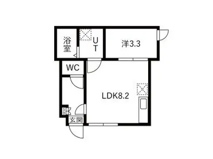 仙台前ルート(1LDK/1階)の間取り写真