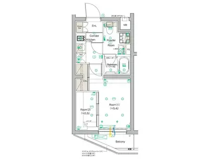 SYFORME KOMAGOMEII SYFORME KOMAGOMEII(2K/2階)の間取り写真