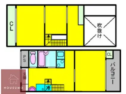 FIVE ONE(3K/6階)の間取り写真