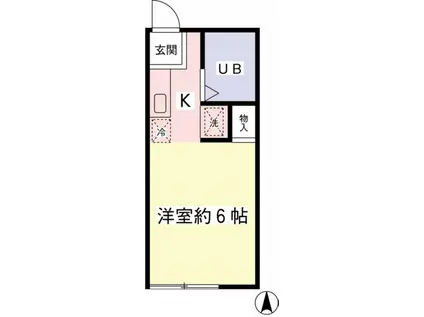 ジュネスM・T(1K/1階)の間取り写真