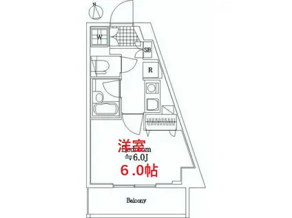 日神デュオステージ大森(1K/3階)の間取り写真