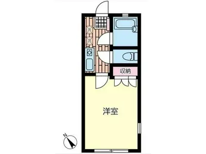 プラネットハウス(1K/1階)の間取り写真