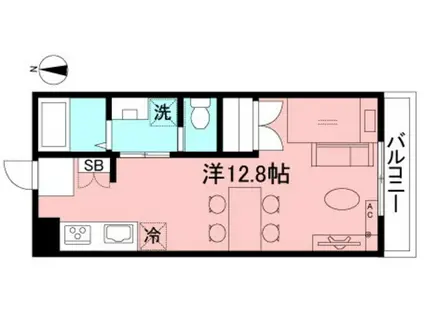 グリーンカーサ吉祥寺(ワンルーム/1階)の間取り写真