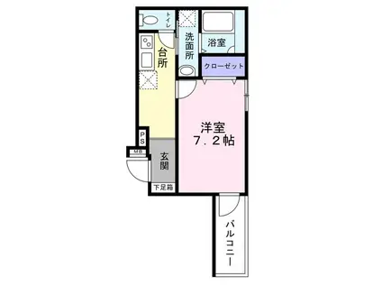 フジパレス百舌鳥八幡2番館(1K/3階)の間取り写真
