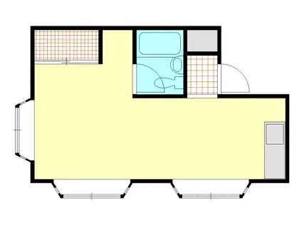 東小串ビル(ワンルーム/3階)の間取り写真