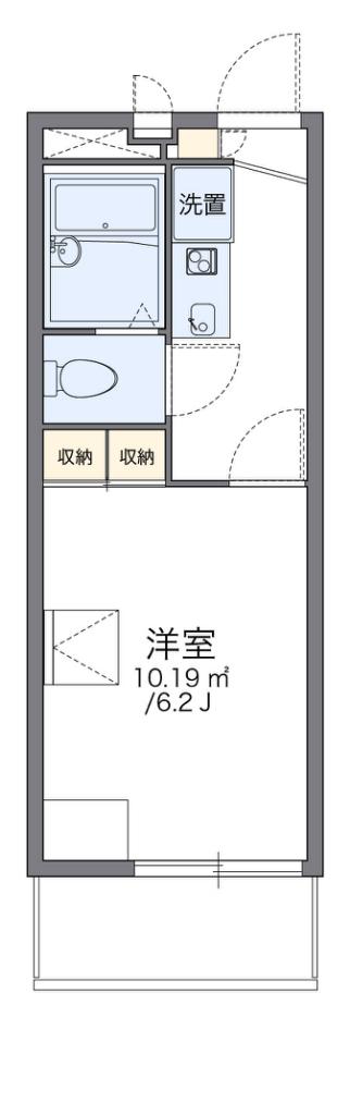 レオパレス柳谷(1K/2階)の間取り写真