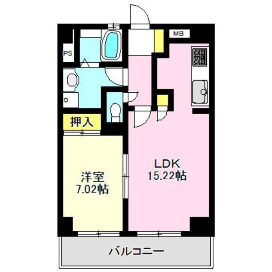 TWINSOL ZERO(1LDK/8階)の間取り写真