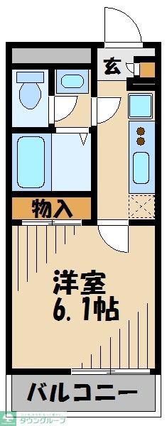レオネクストNISHIGAIIII(1K/1階)の間取り写真