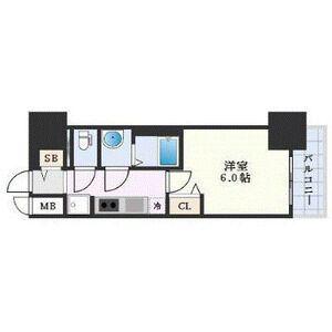 プレサンスTHE大須観音(1K/2階)の間取り写真