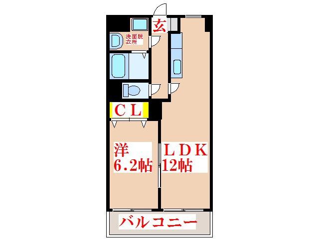 REI VILLAGE(1LDK/7階)の間取り写真
