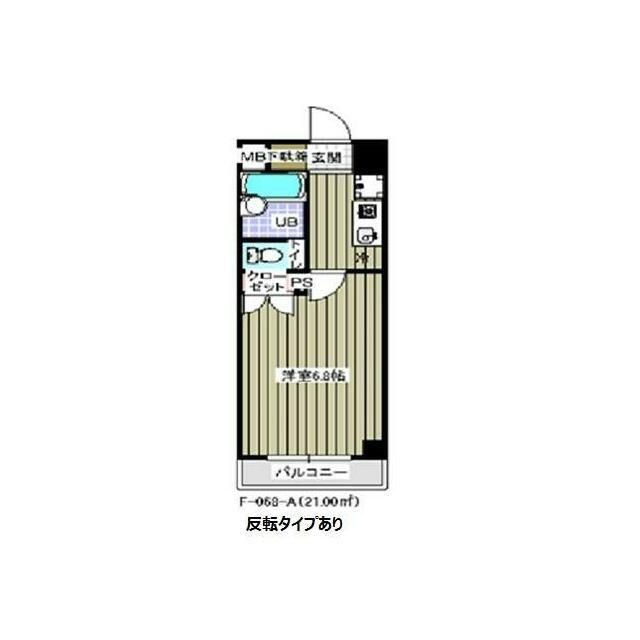 レジディア木場(1K/5階)の間取り写真