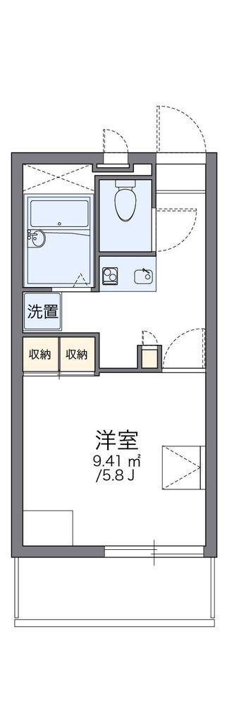レオパレスゴールドヒルズ(1K/3階)の間取り写真