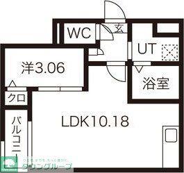 JACK INOMORI I(1LDK/3階)の間取り写真