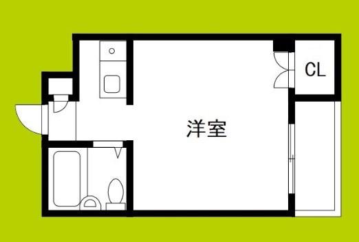 ベルコモンズ大正(ワンルーム/7階)の間取り写真