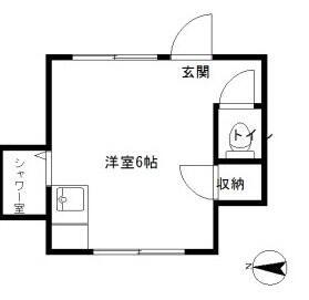 第一末廣ビル(ワンルーム/4階)の間取り写真