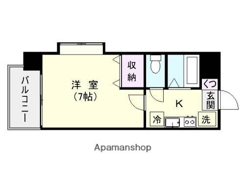 アーバンライフ東邦ビル(1K/3階)の間取り写真