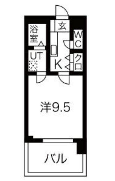 SPAZIO METALLO(1K/9階)の間取り写真