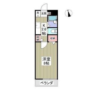 くれよんハウス(1K/1階)の間取り写真