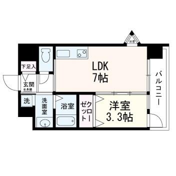 SUM TOMIZAWA(1DK/2階)の間取り写真