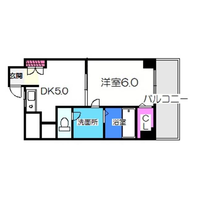 リヴィエール三井(1DK/3階)の間取り写真