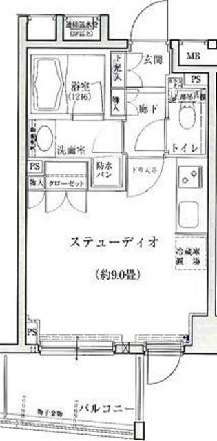 DORF KOURAKUEN STATION FRONT(1K/10階)の間取り写真