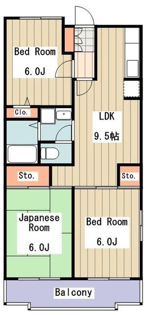 ウィンダム宮前(3LDK/5階)の間取り写真