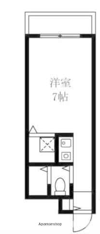 WILL OLYMPIA金沢八景(ワンルーム/1階)の間取り写真