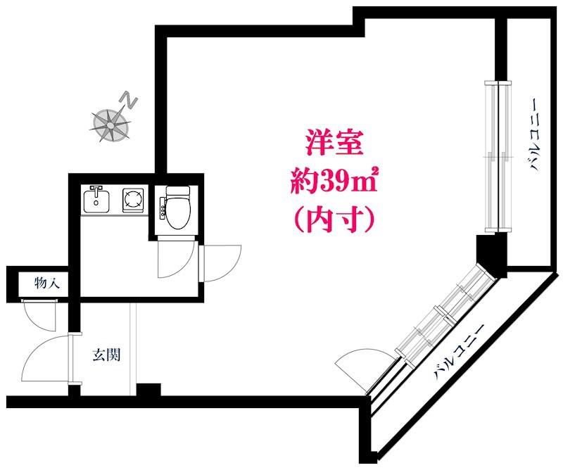 エビスマンション(ワンルーム/6階)の間取り写真