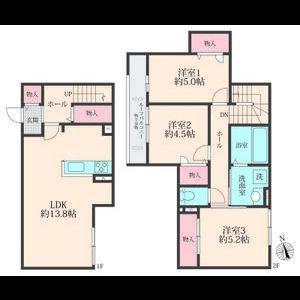 BLOOM COURT(3LDK/1階)の間取り写真