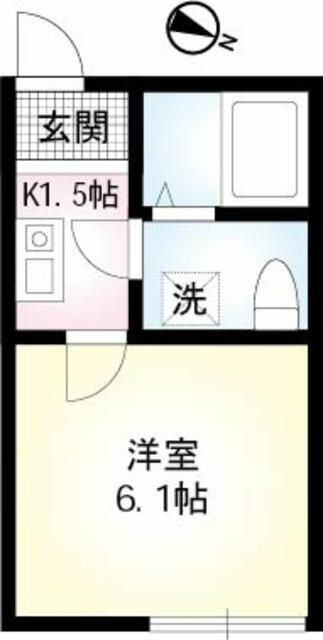 STAZIONE MINAMI RINKAN(1K/1階)の間取り写真