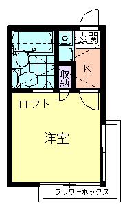メゾン・ミハラI(1K/1階)の間取り写真