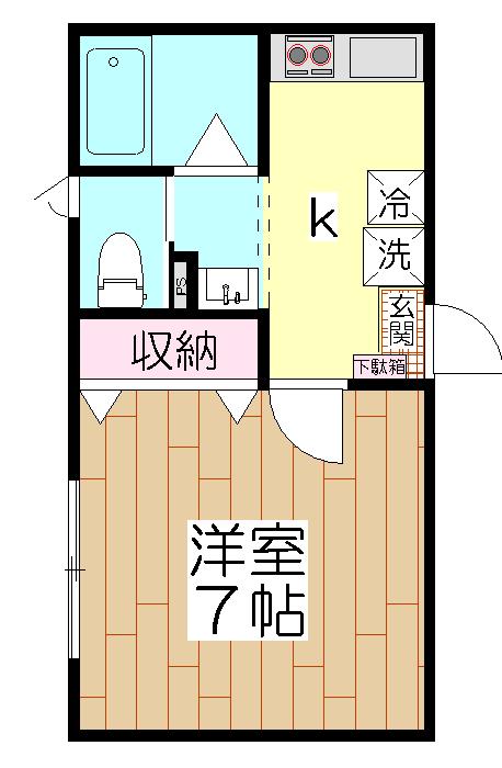 LA LUCEIII(1K/3階)の間取り写真