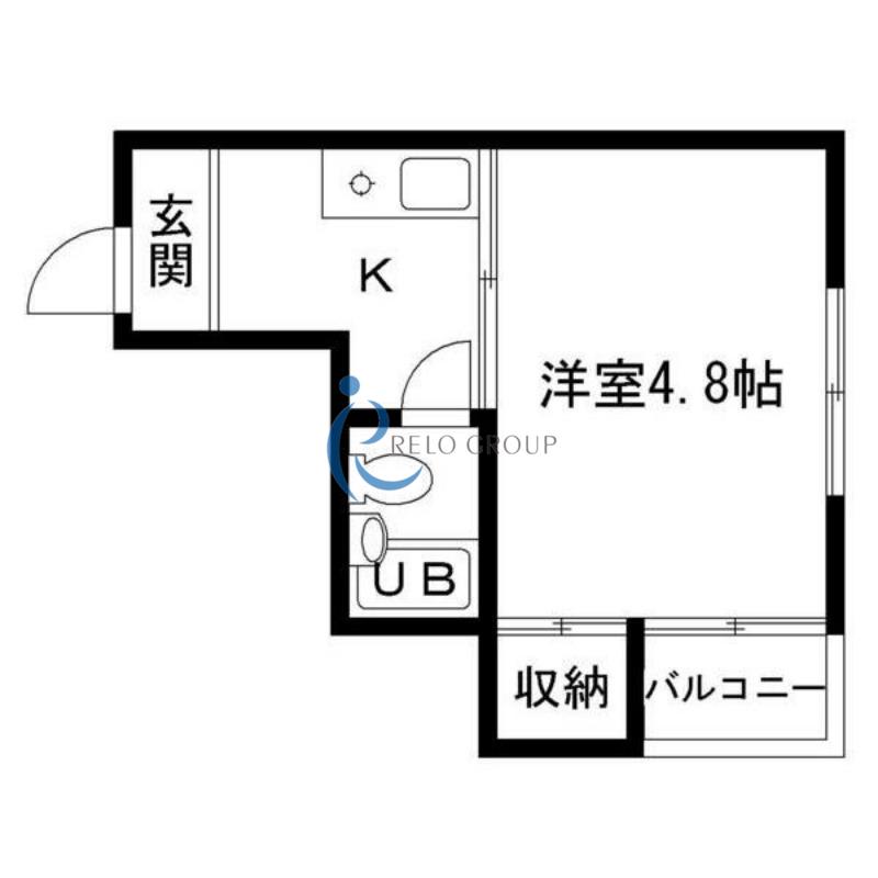 メモリアルタウンA棟(1K/3階)の間取り写真