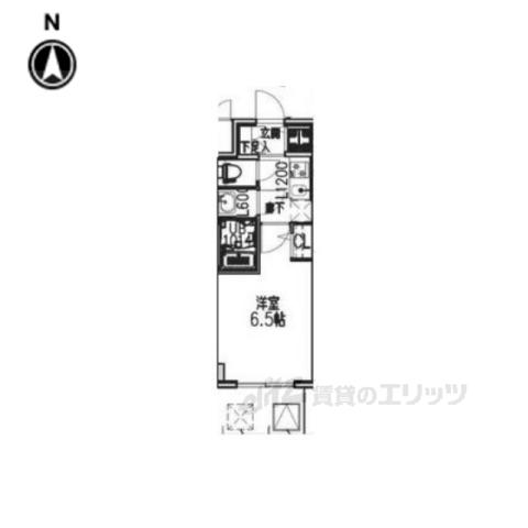 ARCOBALENO OSAKA FUSE(1K/8階)の間取り写真