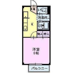 サープラスなおえ(1K/2階)の間取り写真