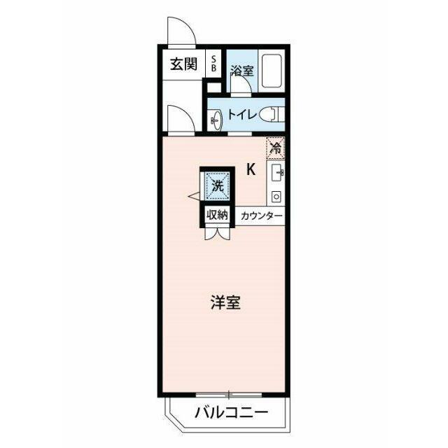 M-PLACE1(ワンルーム/2階)の間取り写真