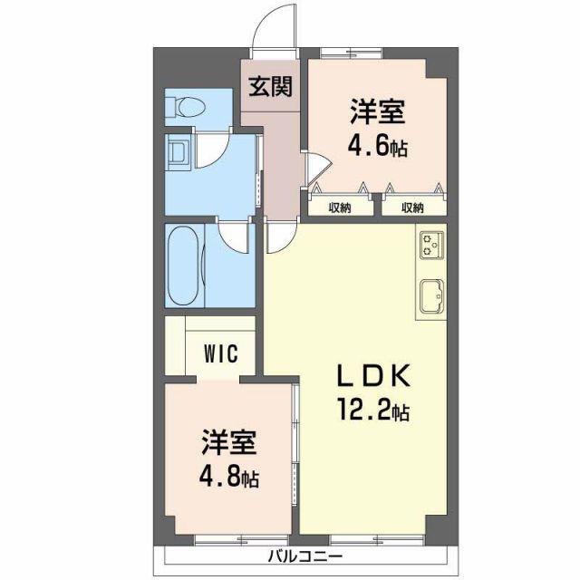 KS・BUILD(2LDK/1階)の間取り写真