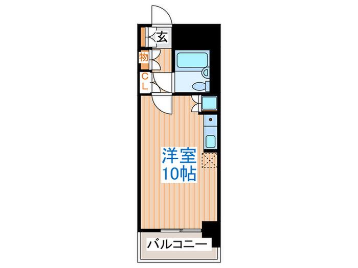 ダイアパレスステーションプラザ五橋(ワンルーム/4階)の間取り写真