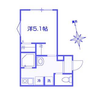 サークル ヴィラ日進(1K/2階)の間取り写真